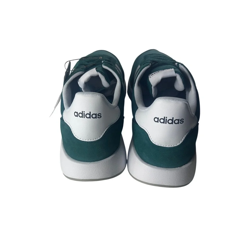 Adidas Run 60s 2.0 Mens Sneakers Size 12.5 Dark‎ Green and White H00354 NEW